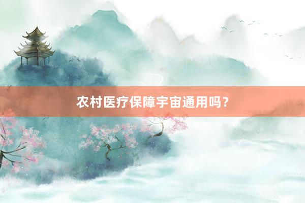 农村医疗保障宇宙通用吗？